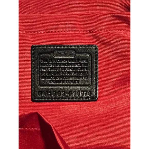 Coach Black Signature Canvas Tote Bag One Size - Picture 2 of 16